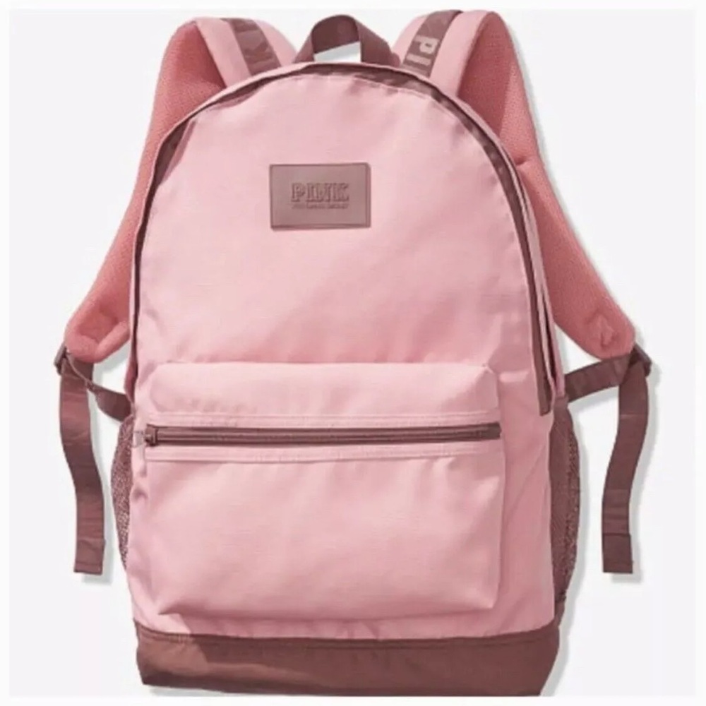 Victoria’s Secret Pink Logo Smokey Rose Campus School Backpack